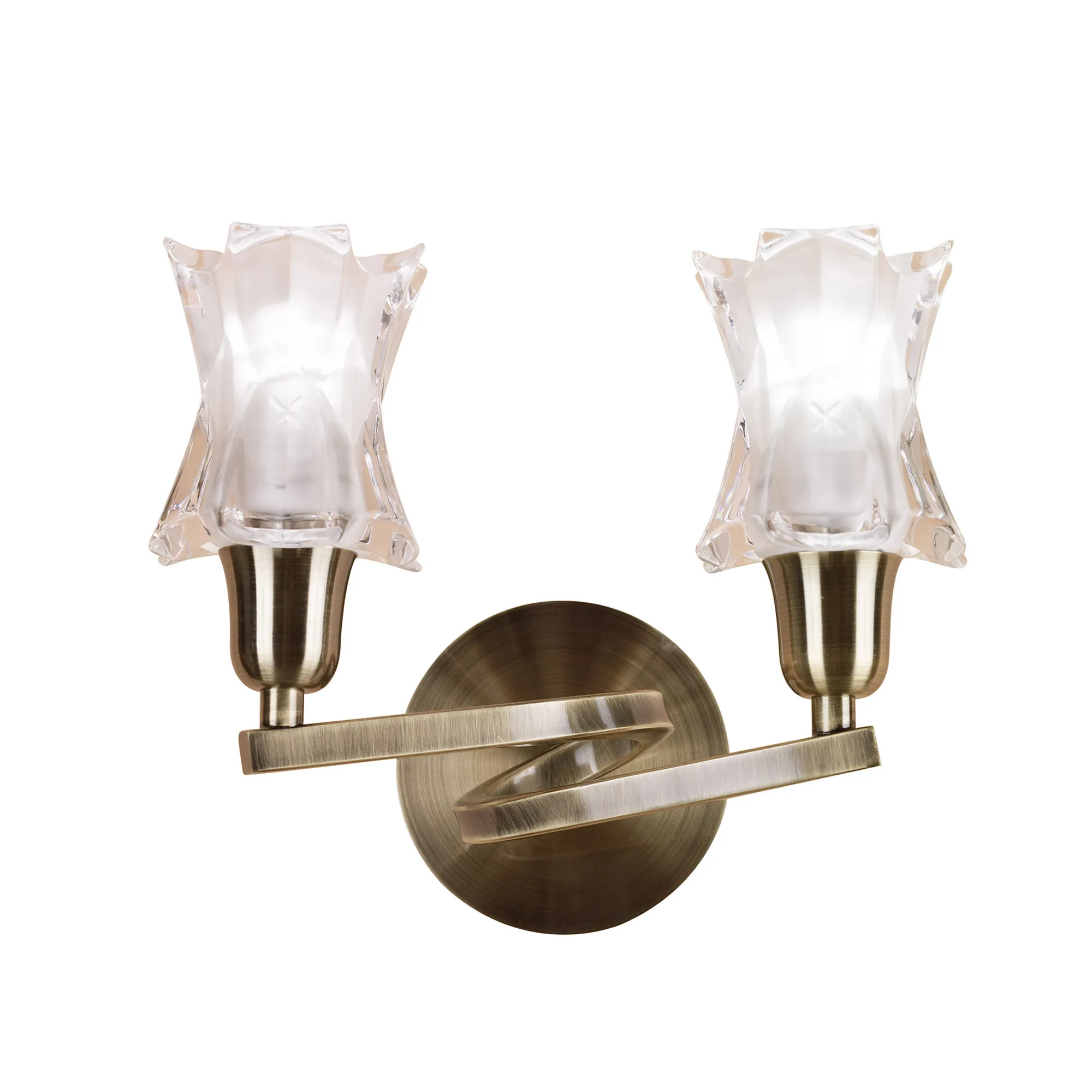 M8614AB/S/1  Alaska GU10 AB Switched Wall Lamp 2 Light